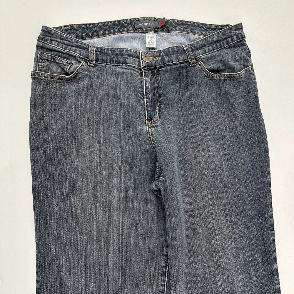 Venezia Womens Gray Stretch Bootcut Jeans‎ Size 16 Venezia size 3 Average Denim